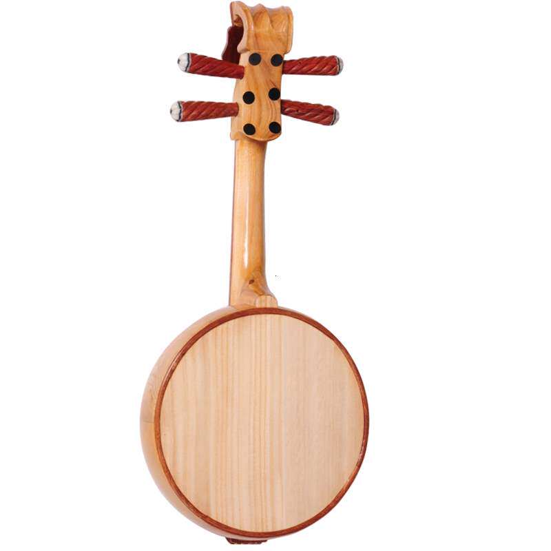 新【二十四桥】榆木高音小阮 民族乐器 红木镶边送阮箱