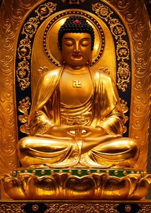 新款5d魔方钻石画满钻金色如来佛祖释迦摩尼贴钻画钻石十字绣圆钻