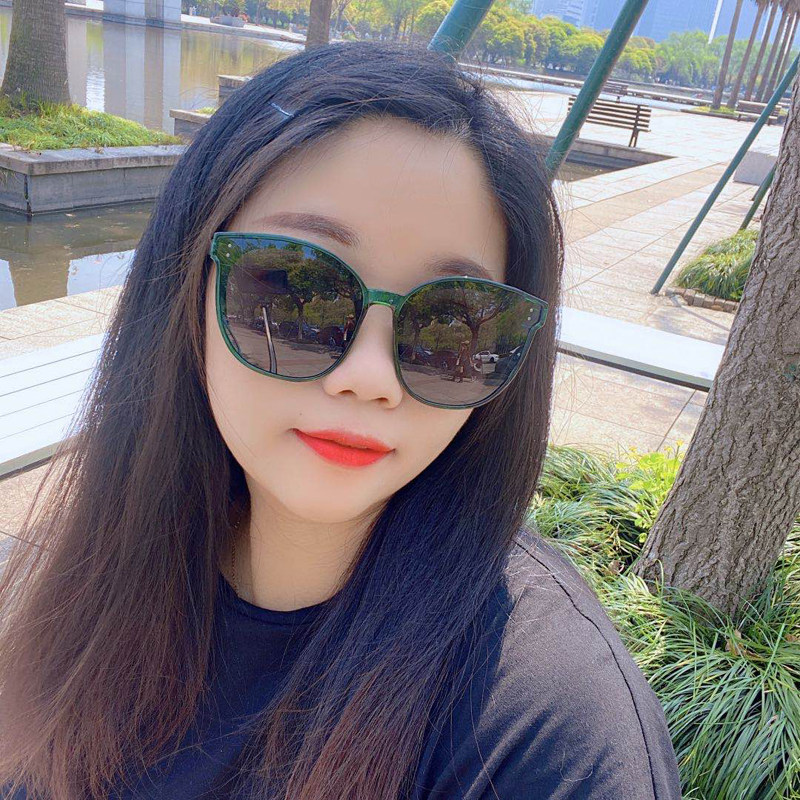 包邮 2020新款韩版太阳镜女圆脸时尚大框明星同款方形墨镜女防紫外线