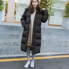 韩国冬装新款棉服女中长款休闲大码羽绒棉服学生加厚面包服外套潮