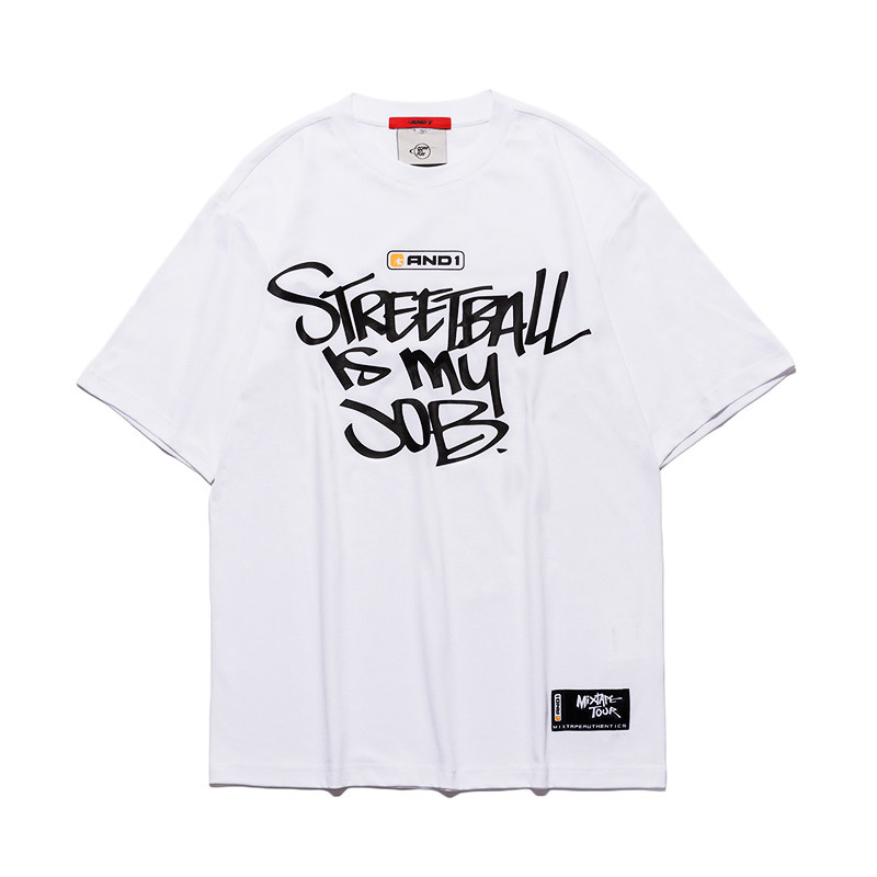 and1 男服运动潮流t恤2019夏季男短袖圆领休闲t恤obb9206