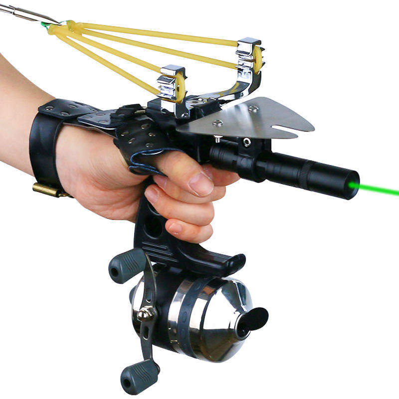捕鱼神器射鱼弹弓皮筋瞄准器用的飞镖发光飞箭飞镖