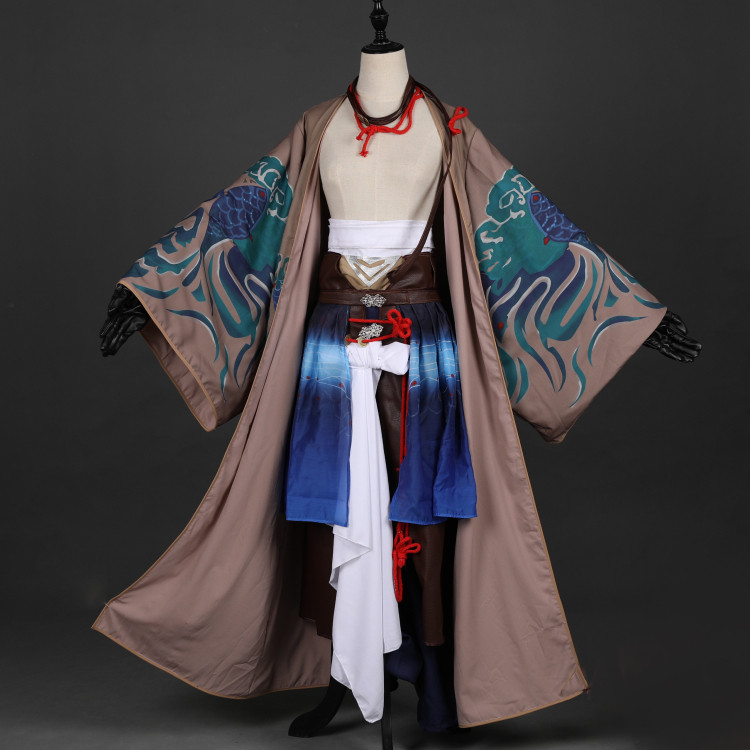 若水舫-丐帮丐哥外套成男剑侠情缘三长款燕云校服可日常游戏剑三