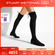 Stuart Weitzman/SW LOWLAND 经典低跟系带瘦瘦过膝靴女骑士靴