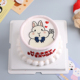 网红ins比耶小兔子儿童生日蛋糕装饰摆件卡通可爱兔烘焙装扮插件