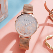 SKF watch ladies simple temperament waterproof quartz watch high-end light luxury niche student famous brand genuine women's watch