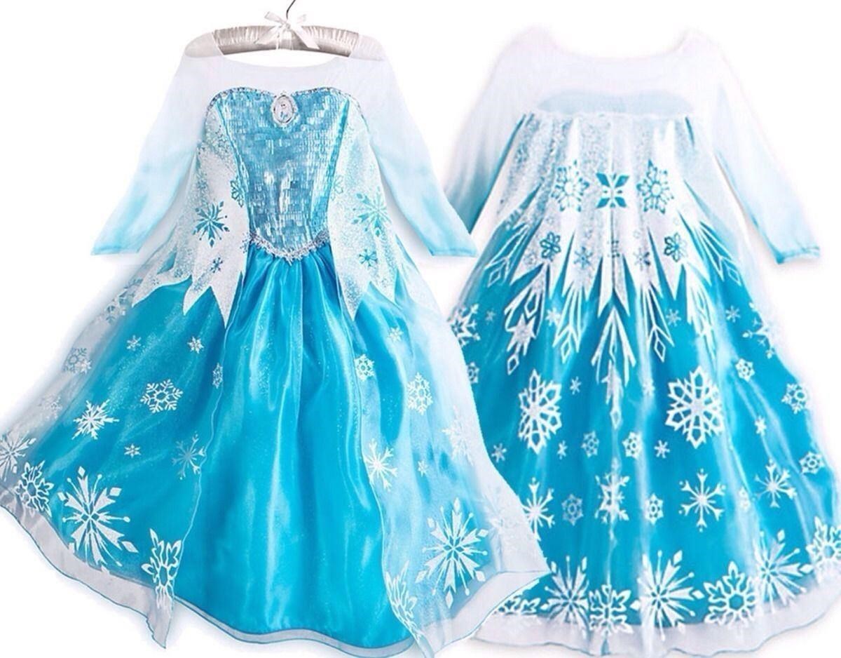 kids girls dresses elsa frozen dress costume princess anna