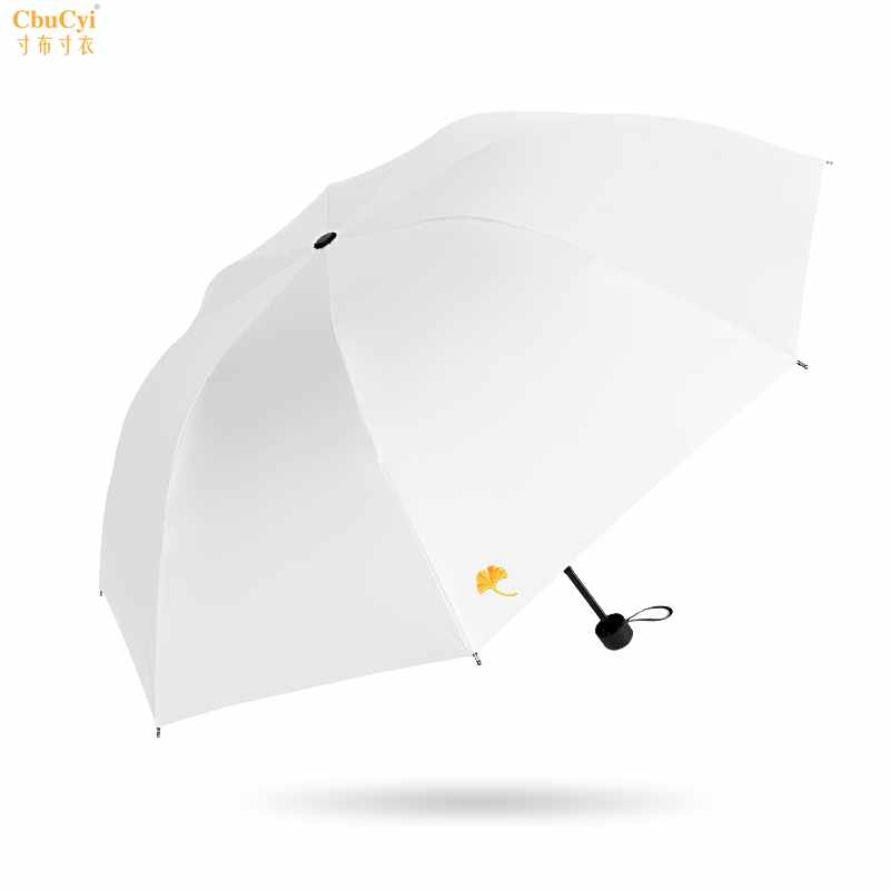 刺绣银杏太阳雨伞防晒防紫外线女晴雨两用三折叠遮阳软妹森系在类目 居家日用, 伞/雨具/防雨/防潮, 伞中 - 来自Buy2taobao.com提供专业的淘宝代购服务