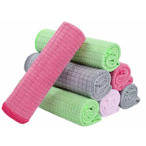 【8条装】韩国正品4p神奇碗洗布超细纤维吸水不掉毛擦玻璃的抹布_不