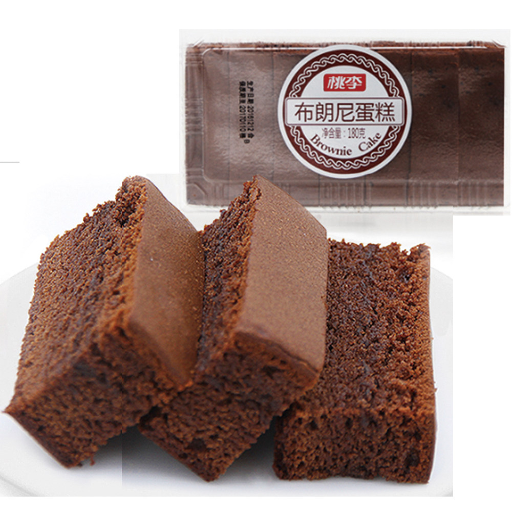 新鲜面包现做 新鲜_桃李布朗尼蛋糕540g巧克力味新鲜现做甜品下午茶