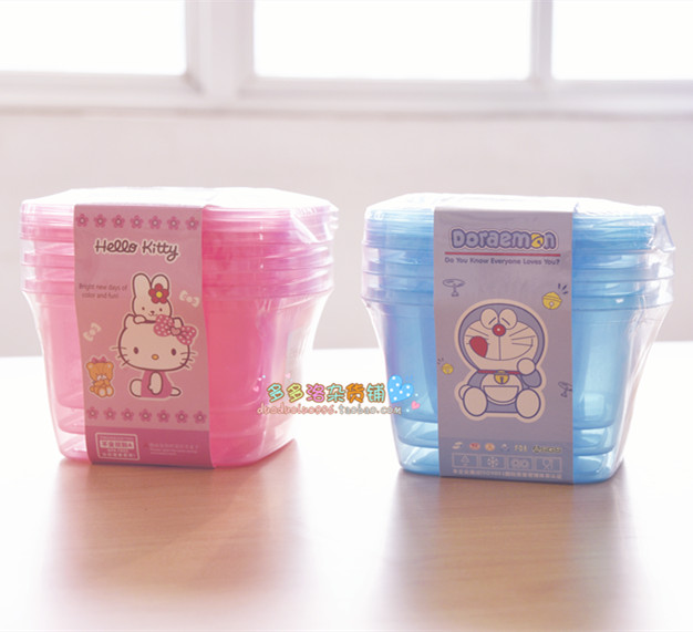 Hellokitty凯蒂猫粉色水果便当盒保鲜盒零食盒收纳盒储物盒五件套在类目 餐饮具, 保鲜容器/保鲜器皿, 保鲜盒中 - 来自Buy2taobao.com提供专业的淘宝代购服务