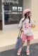 韩国童乐鱼品牌童装23新款夏款儿童女童短袖T恤爆上衣体恤短裤