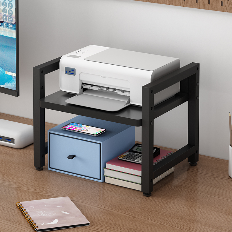桌面可调节高度打印机置物架办公室针