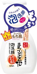 日本原装SANA豆乳美肌控油保湿卸妆泡沫洁面慕斯洗面奶200ml