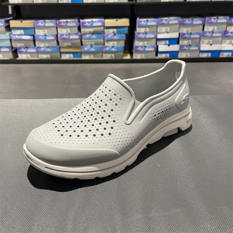 skechers斯凯奇2021年春季GOWALK轻便洞洞鞋男健步休闲雨鞋243000