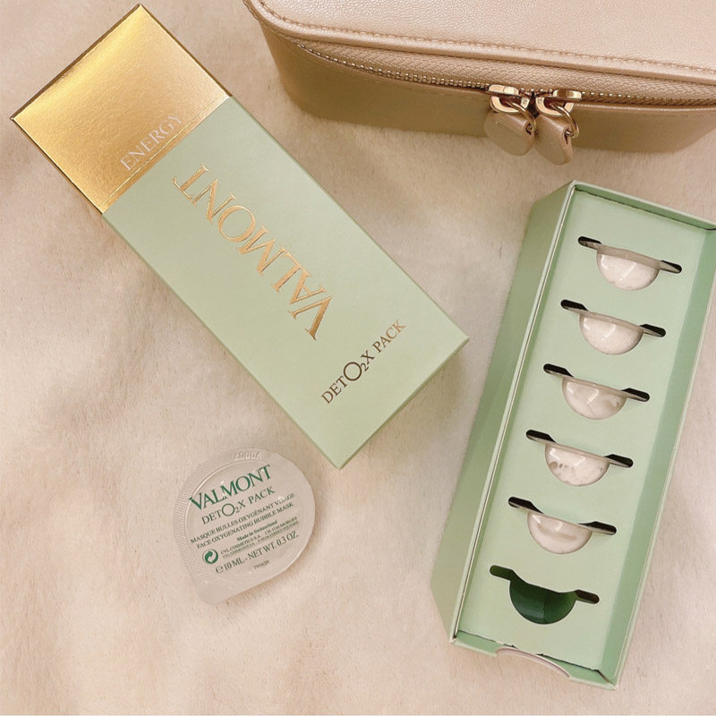 新品valmont法尔曼氧气注氧面膜6×10ml去黄提亮肤色收缩毛孔保湿