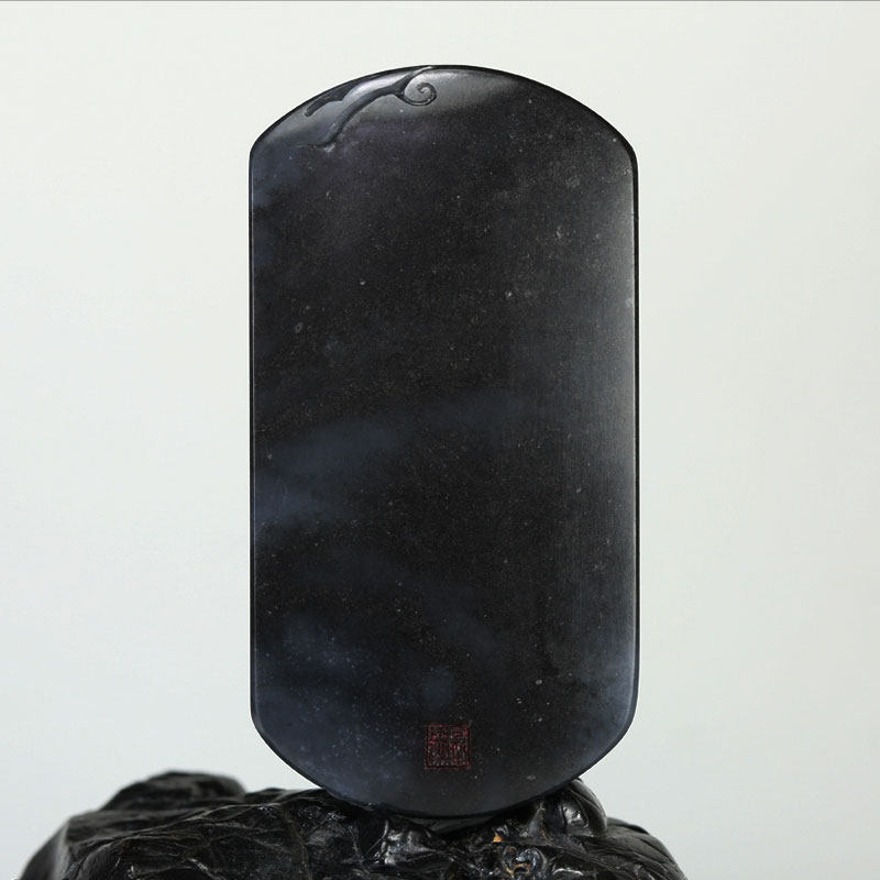 中国玉雕大师蒋宏利 新疆和田玉 妙悟禅机玉牌52.95g j1508089