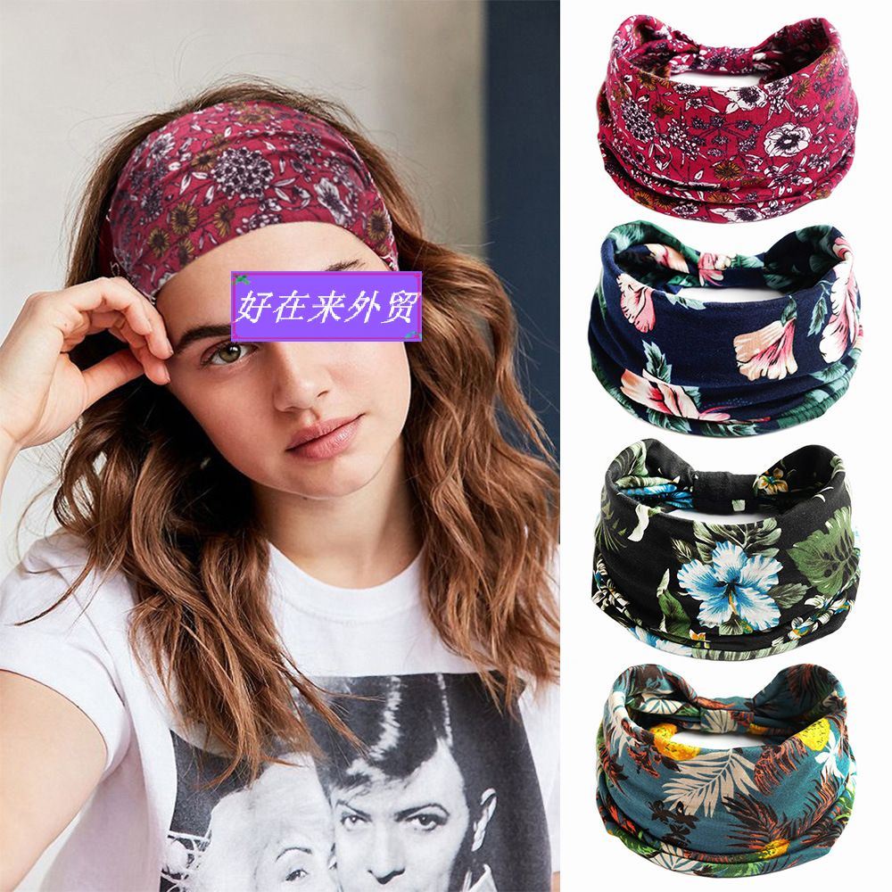 Bohemian Yoga Sports Hairband Sweat-absorbent headband women