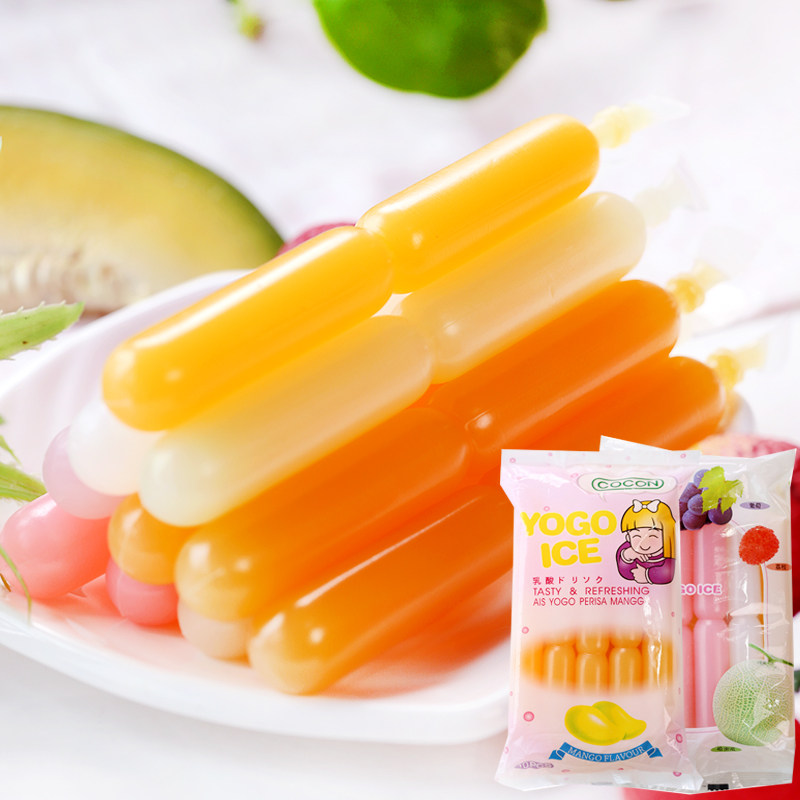 马来西亚进口可康棒棒冰450ml*5袋碎冰冰可吸饮料碎碎冰批发