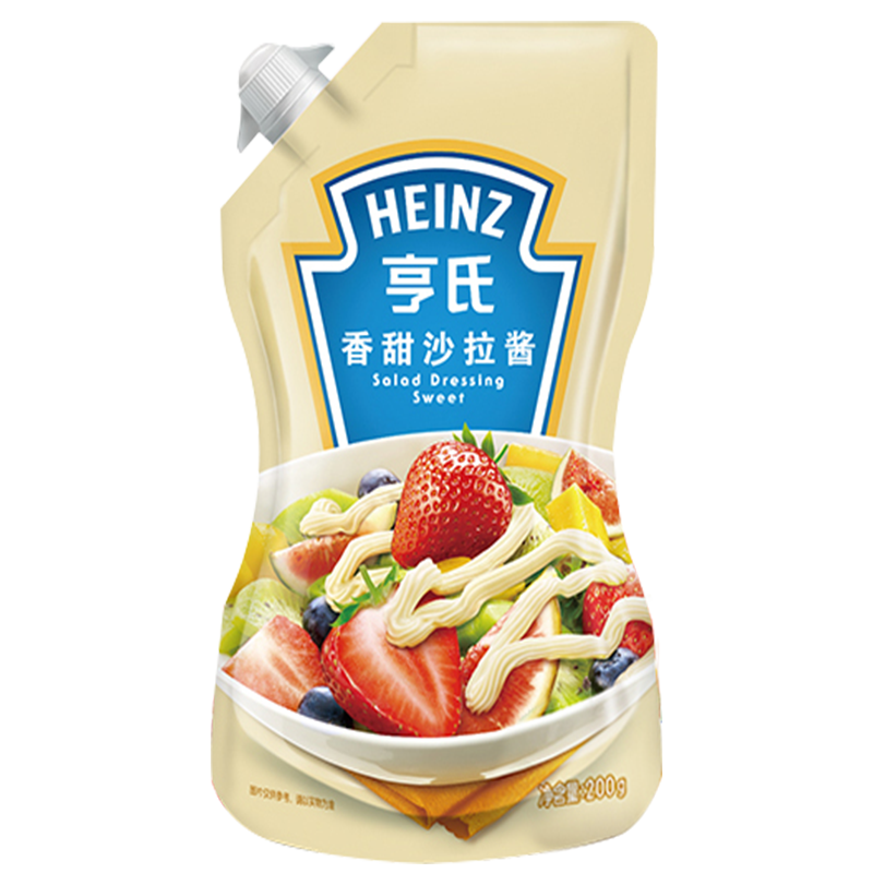 亨氏蔬菜水果香甜沙拉酱200g*1袋沙拉酱寿司食材挤压瓶小包装包邮|ruв категории зерно риса/север и Юг сухих грузов/приправы, приправы/джем/салат, приправы, другие приправы - от Buy2taobao.com для оказания профессиональной услуги покупки агента Taobao