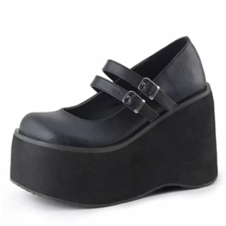 women platform shoes single shoes Mary Jane shoes big size43