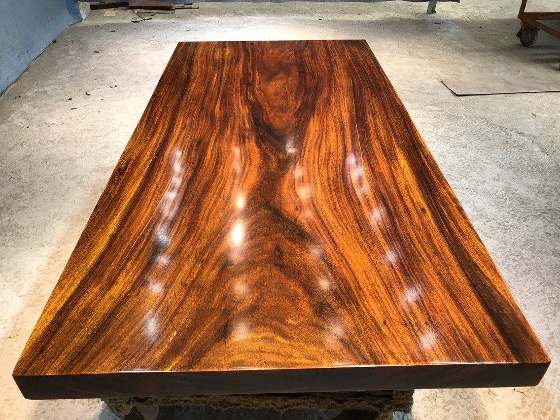 热销奥坎绿心檀实木大板