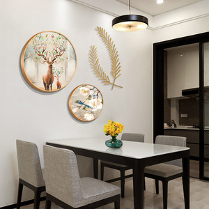 装饰画北欧沙发背景墙大气组合挂画餐厅壁画轻奢墙画轻奢餐厅装饰画现