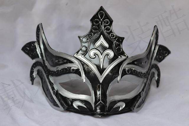 万圣节半脸面具黑色角斗士化妆舞会古风面罩会公主男士酷炫古罗马