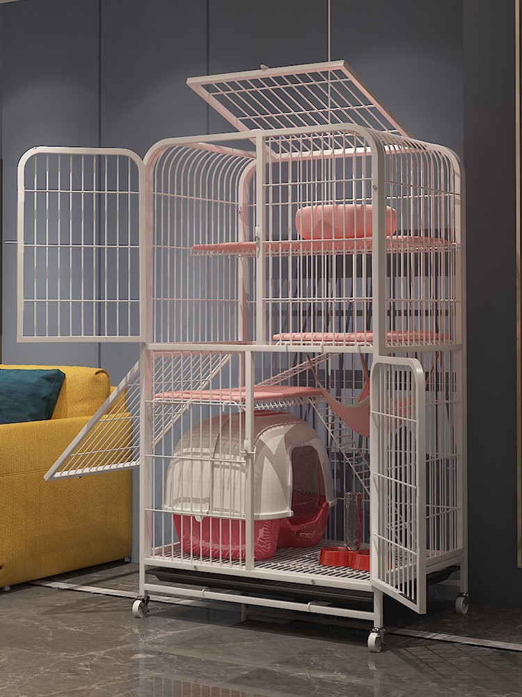 新疆猫笼子猫别墅特价三层二层大型号猫舍猫屋猫房子