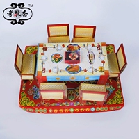 天堂戏台唱戏舞台殡葬纸品纸扎DIY糊的制作三