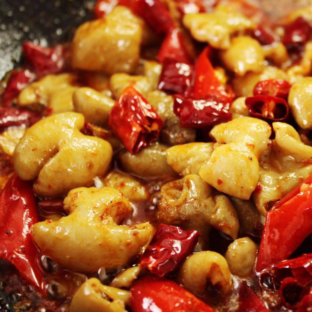 定制现做爆炒麻辣肥肠89.8元一锅 焯完水后350克为一锅