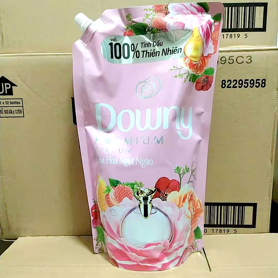 越南进口当妮Downy衣物柔顺护理剂花果香水味持久香1.35L多种香味