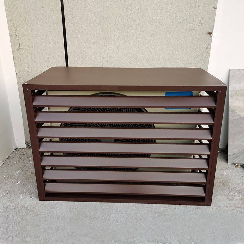 空调外机置物架铝合金空调罩保护罩防雨百叶格栅防尘罩