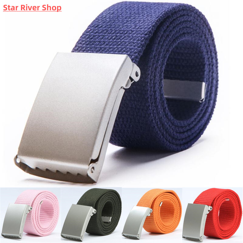 Mens Belts Fashion New Unisex Trousers Belts Canvas Belt Bre