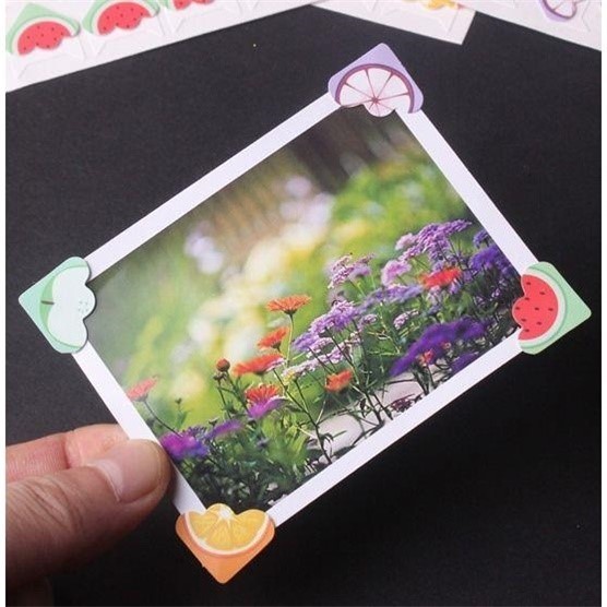 手工diy相册角贴照片墙装饰固定照片贴纸拍立得粘贴式明信片贴角