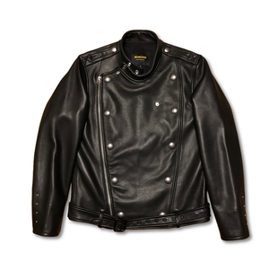 鹿皮质感centinela猪奶fw版j31南美进口全植鞣小牛皮机车真皮皮衣