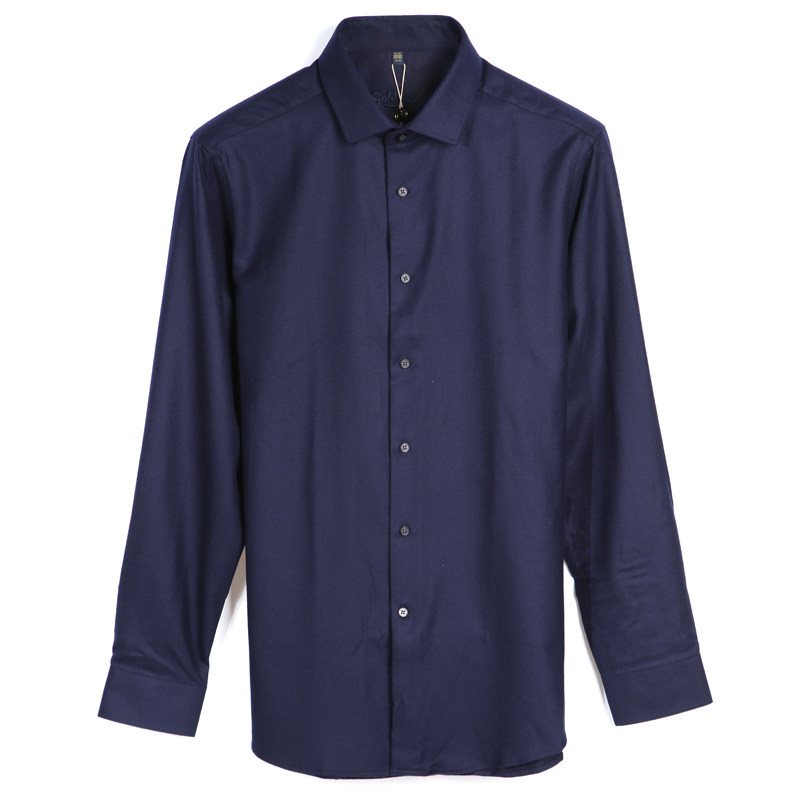 金利来衬衫男长袖春秋桑蚕丝羊毛衬衣保暖打底衫msl20231761-95