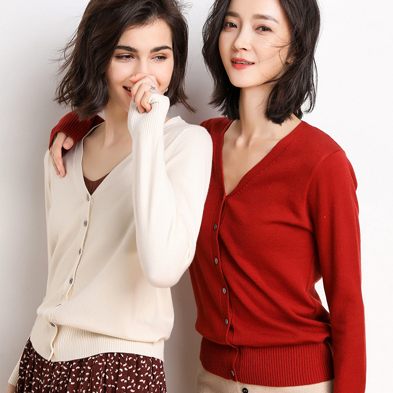 毛衣外套女春秋2020薄款针织衫短款韩版大码空调防晒衫新款开衫在类目 女装/女士精品, 毛针织衫中 - 来自Buy2taobao.com提供专业的淘宝代购服务