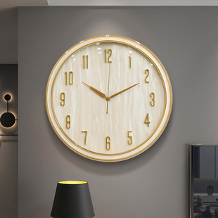 2023新款客厅轻奢钟表高端大气餐厅挂钟简约创意挂墙现代装饰时钟