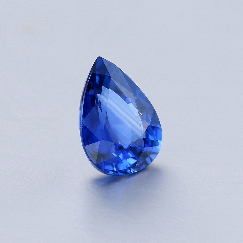 1.14ct珍藏级珍贵水滴形蓝宝石裸石 带权威国检证书 支持镶嵌定制