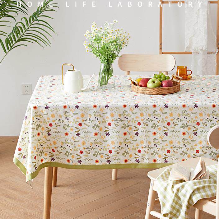 美式田园风格小碎花桌布小清新家用长方形台布现代简约餐桌布艺