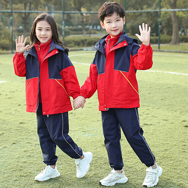 小学生校服套装幼儿园园服春秋装秋冬装儿童班服秋季冲锋衣三件套