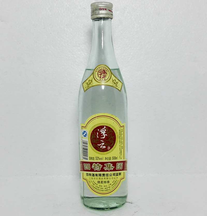 光瓶四特白瓶52度浮云特香老酒2012年江西老酒(1瓶)