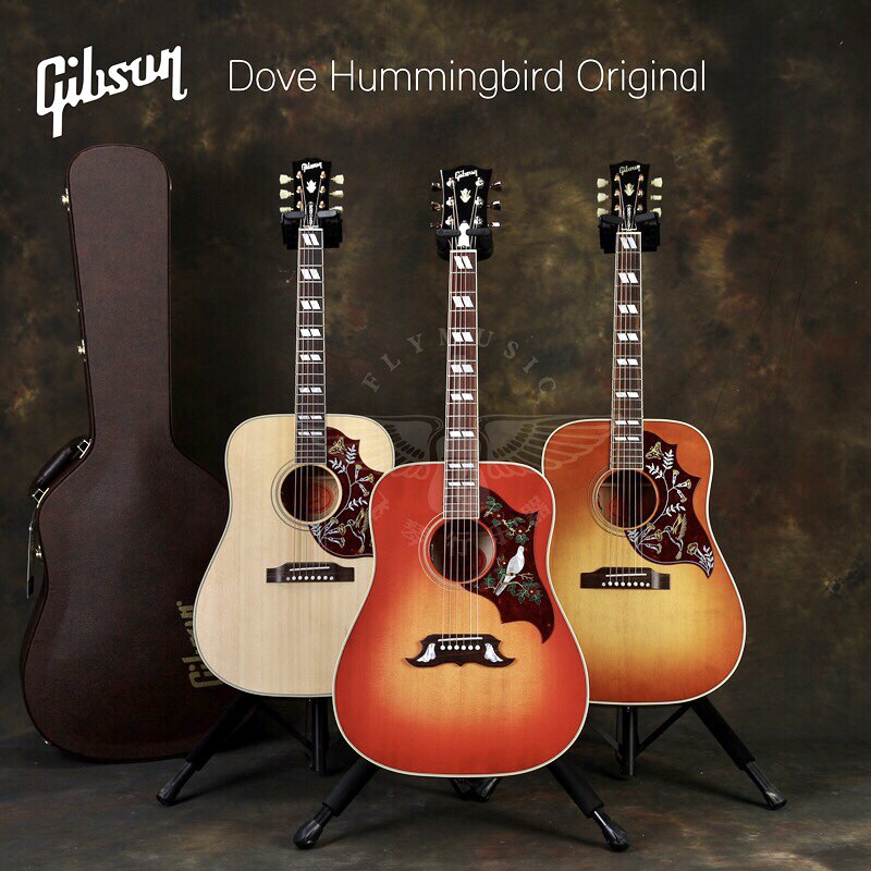 飞琴行gibson吉普森hummingbird蜂鸟doveoriginal全单民谣吉他