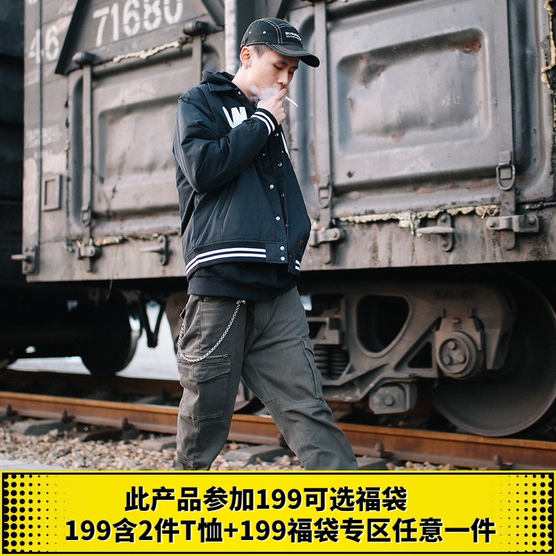 雙頭燕EKHLAS 原创潮流军事风多口袋休闲宽松锥形军裤INS工装裤在类目 男装, 休闲裤中 - 来自Buy2taobao.com提供专业的淘宝代购服务