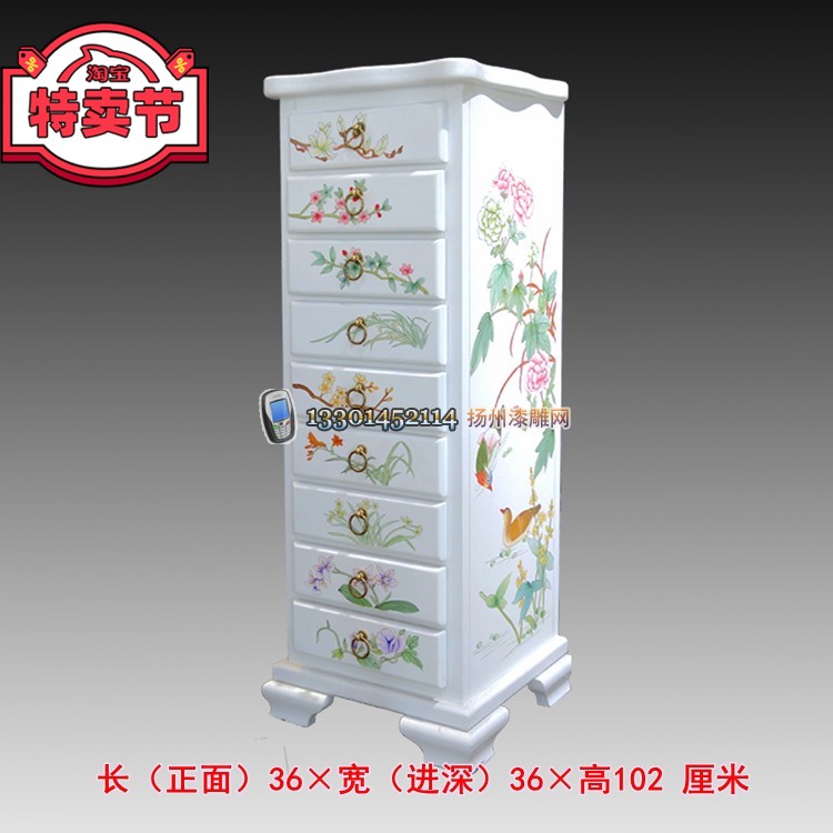 Yangzhou Lacquerware Neoclassical Lacquer Home Furnishing decoration Coloured drawing White, Flower cube Telephone Spend a few customizedin the Arts and crafts , Folk arts and crafts Features , Lacquerware category - from Buy2taobao.com to provide professional Taobao agent buy service