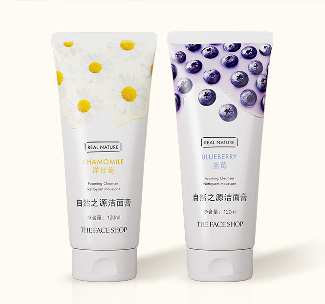 The Face Shop/菲诗小铺控油温和清爽清洁泡沫自然之源洁面膏