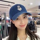 韩国MLB帽子NY字母洋基队鸭舌帽爱心2024春款男女同款牛仔棒球帽