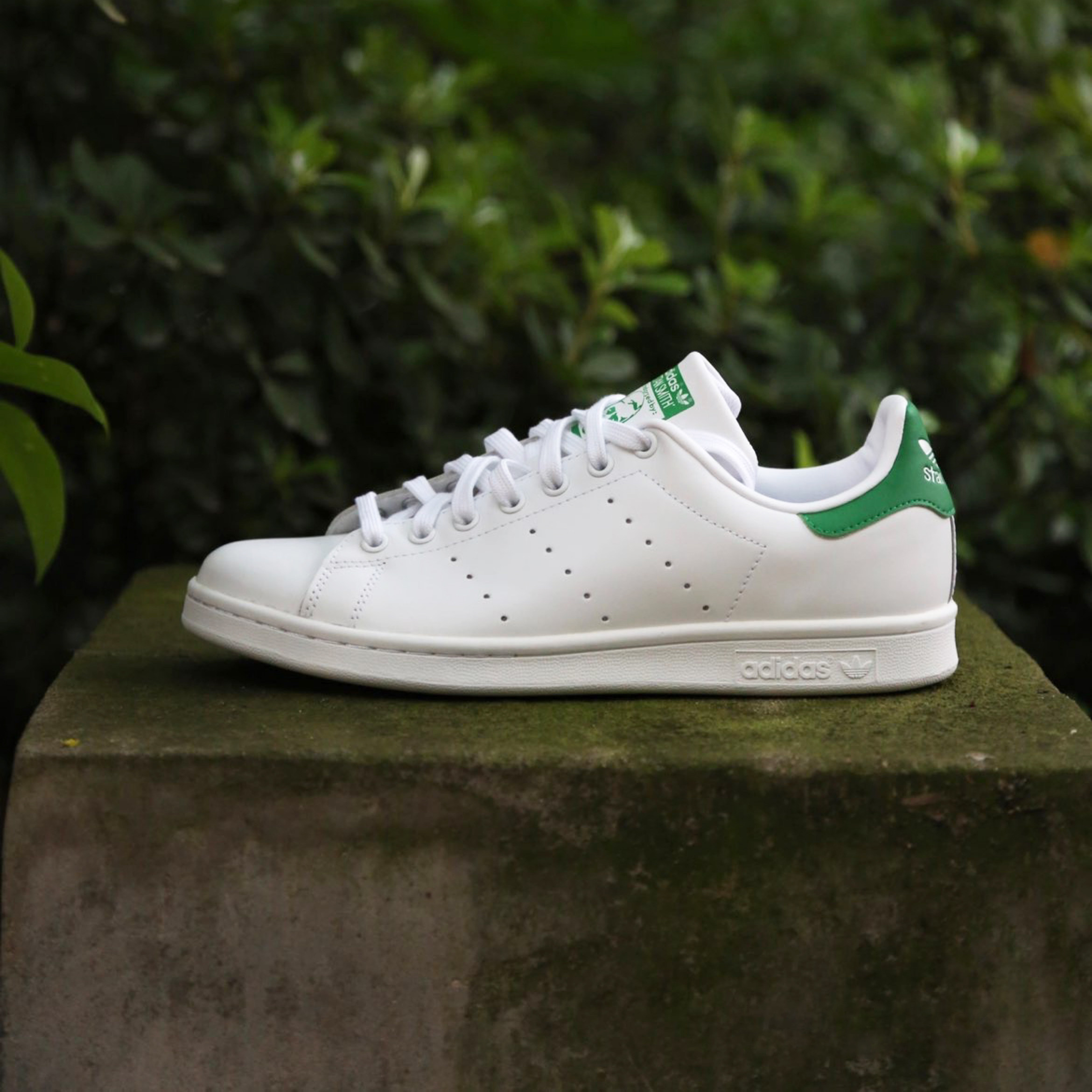 adidas三叶草男女鞋stan smith史密斯绿尾小白鞋运动休闲鞋m20324