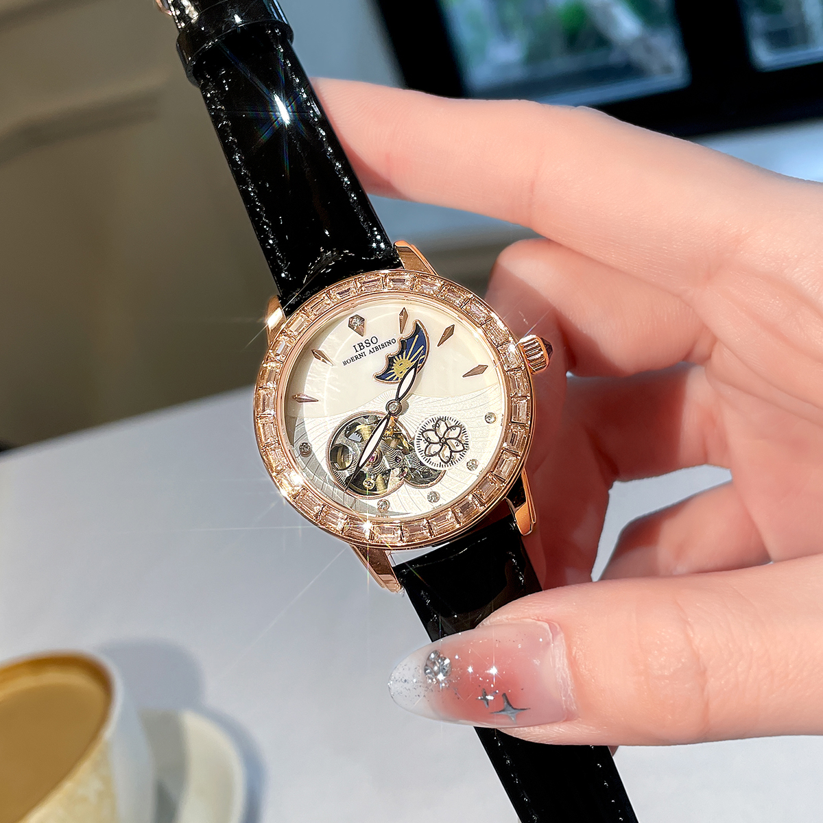 日月星辰机械手表女小众轻奢女士机械表女款正品名牌十大品牌女表